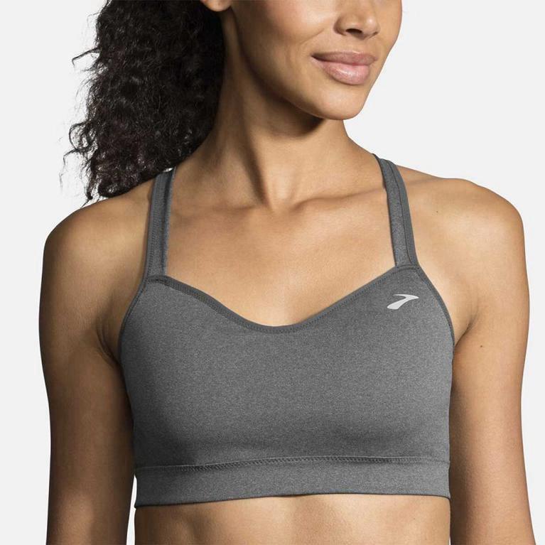 Brooks Uprise Crossback Womens Running Bra Ireland Grey (JGKS-03654)